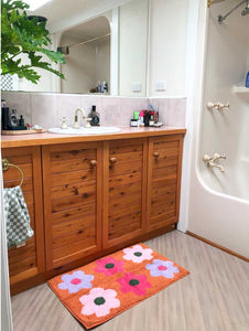Flowerbed Bath Mat - Mosey Me - Mandi at Home