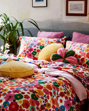 Load image into Gallery viewer, Flower Bed White Flannelette Flat Sheet - Kip &amp; Co - Mandi at Home