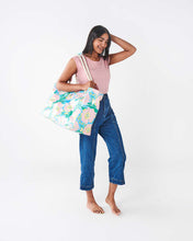 Load image into Gallery viewer, Tumbling Flowers Beach Bag - One Size - Mandi at Home
