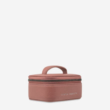 Load image into Gallery viewer, Heartbreaker Dusty Rose Leather Jewellery Case - Mandi at Home