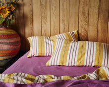 Load image into Gallery viewer, Sweet Stripe Woven Linen Pillowcases - 2P Std Set - Mandi at Home