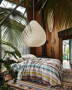 Hat Trick Woven Stripe Linen Pillowcases - 2P King Set - Mandi at Home