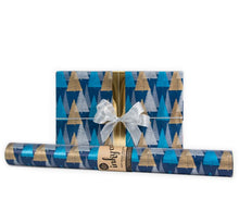 Load image into Gallery viewer, Bottle Brush Indigo Wrapping Paper - Inky Co - Mandi at Home