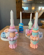 Load image into Gallery viewer, Stackable Candle Holder Set of 6 Pieces - Pink - Kassy King - Mandi at Home