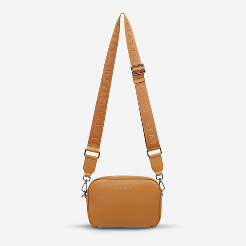 Plunder with Webbed Strap Cross Body Bag - Tan - Status Anxiety - Mandi at Home