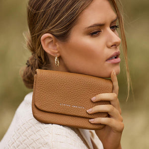 Impermanent Women's Tan Leather Wallet - Mandi at Home