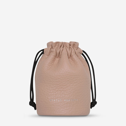 Loving Is Easy Dusty Pink Leather Pouch - Mandi at Home