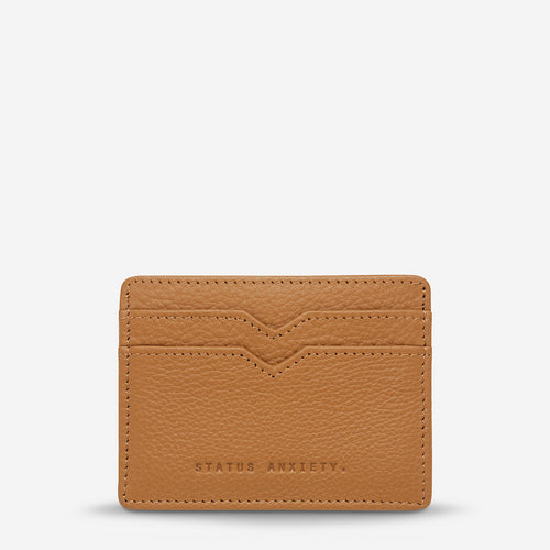 Together For Now Women's Tan Leather Card Wallet - Mandi at Home