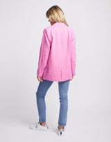 Load image into Gallery viewer, Millie Linen Blazer - Super Pink - Foxwood Clothing - Mandi at Home