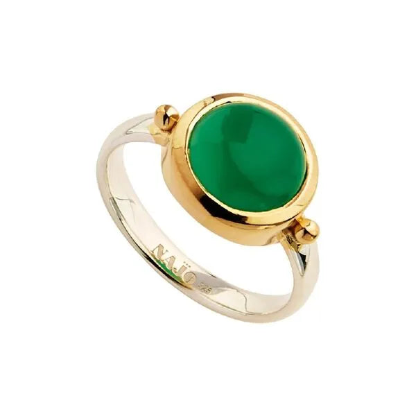 Green on sale gemstone ring