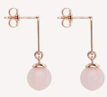 Load image into Gallery viewer, Alba Rose Quartz Earrings - Najo