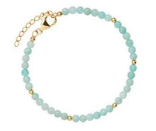 Load image into Gallery viewer, Amazonite and Gold Bead Bracelet - Najo - Mandi and Co