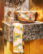 Load image into Gallery viewer, Daisy Bunch Mustard Velvet Toiletry Bag - Kip &amp; Co - Mandi at Home