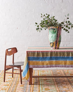 Majorca Stripe Woven Linen Tablecloth - Kip & Co - Mandi at Home
