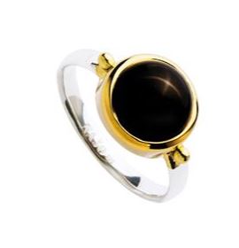 NAJO - Garland Two-Tone Black Onyx Ring - Medium