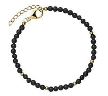 Load image into Gallery viewer, Black Onyx and Gold Bracelet - Najo - Mandi and Co