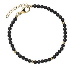 Black Onyx and Gold Bracelet - Najo - Mandi and Co