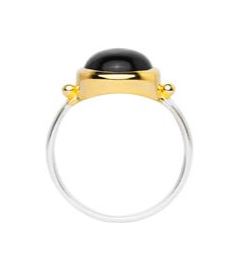 NAJO - Garland Two-Tone Black Onyx Ring - Medium