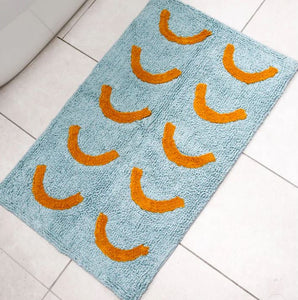 Blue Curve Bath Mat - Mosey Me