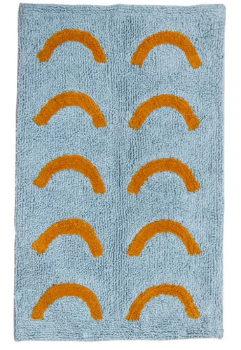 Blue Curve Bath Mat - Mosey Me - Mandi at Home