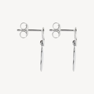 Shard Double Disc Sterling Silver Stud Earrings - Najo - Mandi at Home