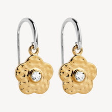 Load image into Gallery viewer, Forget-Me-Not Sterling Silver Two Tone 14K Yellow Gold Plate Drop Earrings - Najo - Mandi at Home