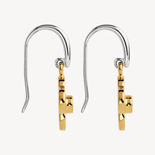 Load image into Gallery viewer, Forget-Me-Not Sterling Silver Two Tone 14K Yellow Gold Plate Drop Earring - Najo - Mandi at Home