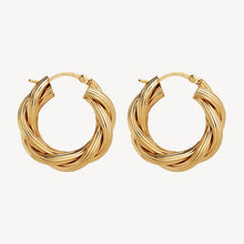Load image into Gallery viewer, Glamour Hoop 14K Yellow Gold Plate Earring - Najo - Mandi at Home