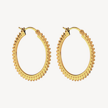 Load image into Gallery viewer, Radiance Hoop 14K Yellow Gold Plate Earring - Najo - Mandi at Home