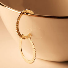Load image into Gallery viewer, Radiance Hoop 14K Yellow Gold Plate Earring - Najo - Mandi at Home