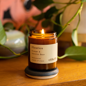 Orange and Vanilla Bean - Fleurieu Hand Poured Soy Wax Candle - Mandi at Home