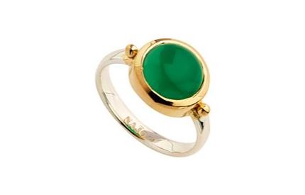 NAJO - Garland Two-Tone Green Onyx Ring - Large