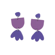 Load image into Gallery viewer, Betsy Earrings - Purples - Emeldo - Mandi at Home