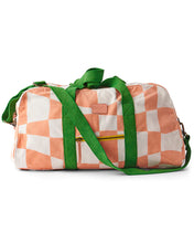 Load image into Gallery viewer, Checkerboard Pink and White Duffle Bag - Kip &amp; Co - Mandi at Home