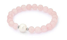 Load image into Gallery viewer, Leola Bracelet - Rose Quartz and Pearl - Ikecho - Mandi and Co
