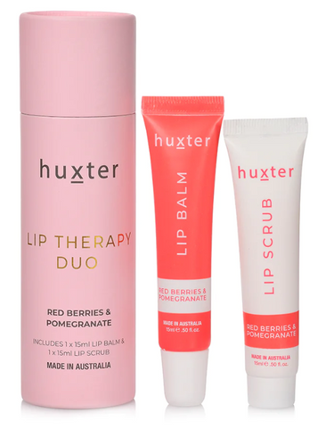 Huxter Lip Therapy Duo - Pale Pink - Red Berries & Pomegranate - Mandi at Home