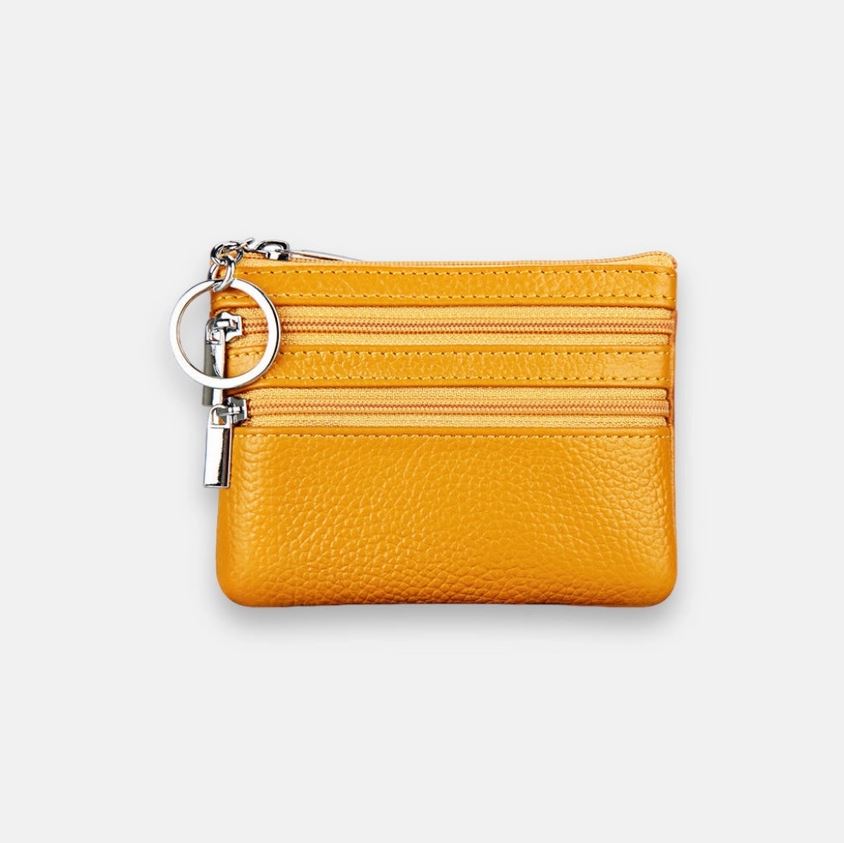 Small Zip Purse - Mustard