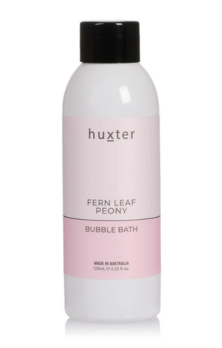 Huxter Mini Bubble Bath - Pastel Pink - Fern Leaf Peony - 125ml - Mandi at Home