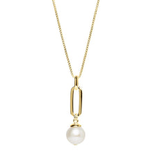 Load image into Gallery viewer, Yellow Gold Plated Pearl Pendant - Najo - Mandi at Home