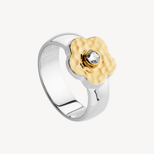 Load image into Gallery viewer, NAJO - Forget-Me-Not Two Tone Sterling Silver and 14K Yellow Gold Plate Ring