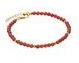 Load image into Gallery viewer, NAJO - Round Red Onyx and Yellow Gold Beaded Bracelet