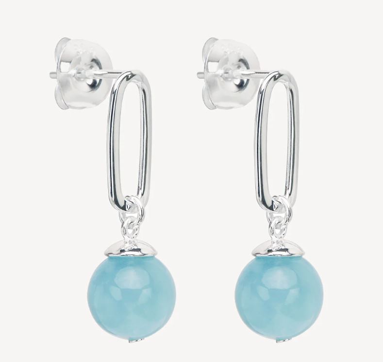 Ulysses Aquamarine Earrings - Najo - Mandi at Home
