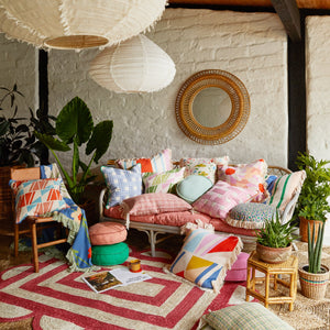 Biggs Cotton Cushion - Dahlia - Sage and Clare - Mandi at Home