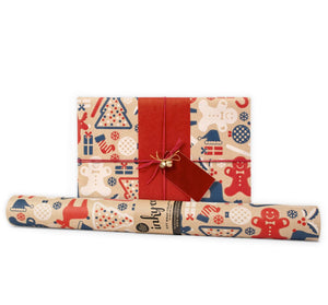 Xmas Allsorts Kraft Wrapping Paper - Inky Co - Mandi at Home