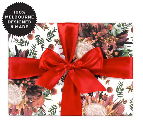 Xmas Bouquet Wrapping Paper - Inky Co - Mandi at Home