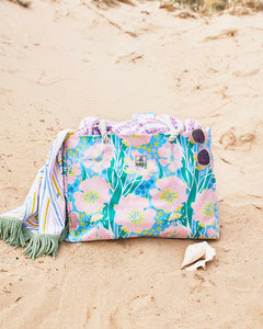 Tumbling Flowers Beach Bag - One Size - Mandi at Home