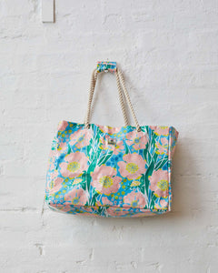 Tumbling Flowers Beach Bag - One Size - Mandi at Home