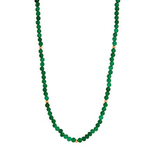 Load image into Gallery viewer, NAJO - Round Green Onyx and Yellow Gold Beaded Necklace - Mandi at Home