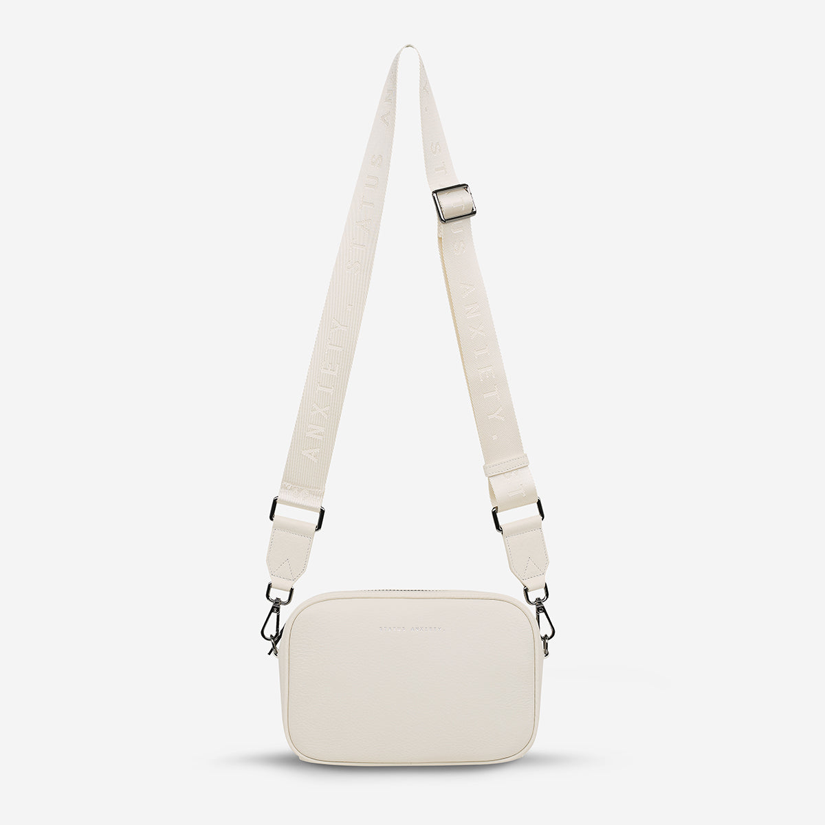 Plunder with Webbed Strap Crossbody  Bag - Chalk - Status Anxiety - Mandi at Home