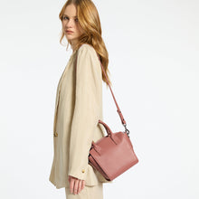 Load image into Gallery viewer, Worst Behind Us Women&#39;s Dusty Rose Leather Bag - Mandi at Home